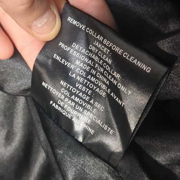 NWT Andrew Marc Fur Trim Dark Emerald Green Pea Wool Trench Coat 6 - Picture 9 of 11